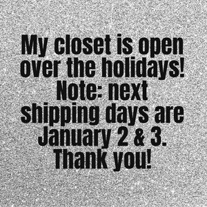 ☃️ OPEN OVER THE HOLIDAYS ☃️